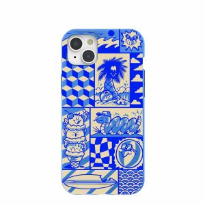 iPhone 15 Plus | Electric Blue Summer Blues iPhone 15 Plus Case