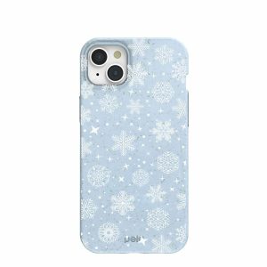 iPhone 15 Plus | Powder Blue Let it Snow iPhone 15 Plus Case