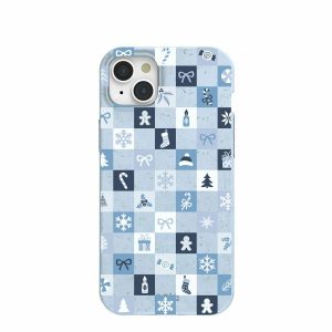 iPhone 15 Plus | Powder Blue Winter Quilt iPhone 15 Plus Case