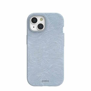 iPhone 15 | Powder Blue Ebb and Flow iPhone 15 Case