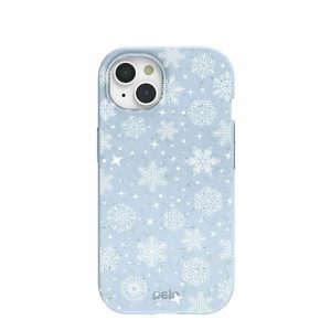 iPhone 15 | Powder Blue Let it Snow iPhone 15 Case