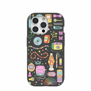 iPhone 15 Pro | Black Nostalgic Charms iPhone 15 Pro Case