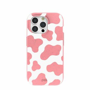 iPhone 15 Pro | Bubblegum Pink Cow iPhone 15 Pro Case