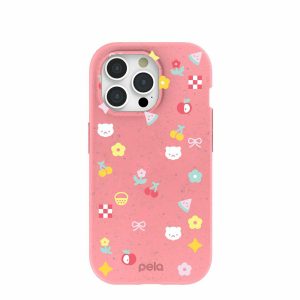 iPhone 15 Pro | Bubblegum Pink Pretty Picnic iPhone 15 Pro Case