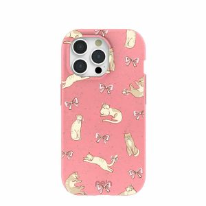 iPhone 15 Pro | Bubblegum Pink Purrfection iPhone 15 Pro Case