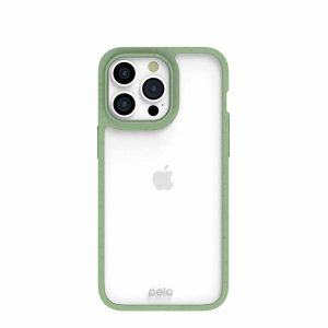 iPhone 15 Pro Max | Clear iPhone 15 Pro Max Case with Sage Green Ridge