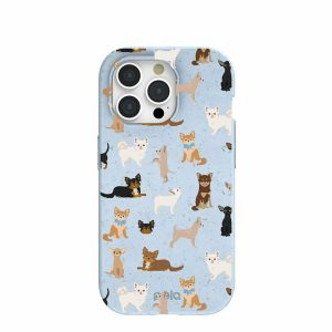 iPhone 15 Pro | Powder Blue Chihuahua Charms iPhone 15 Pro Case