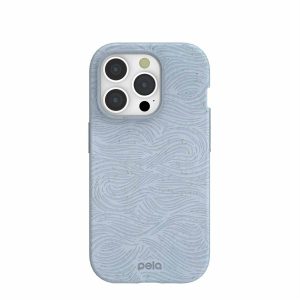 iPhone 15 Pro | Powder Blue Ebb and Flow iPhone 15 Pro Case