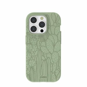 iPhone 15 Pro | Sage Green Cacti iPhone 15 Pro Case