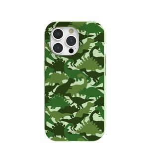 iPhone 15 Pro | Sage Green Dino Camo iPhone 15 Pro Case