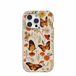 iPhone 15 Pro | Seashell Monarch Butterfly iPhone 15 Pro Case