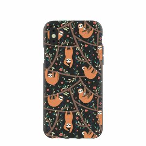 iPhone X | Black Jungle Sloths iPhone X Case