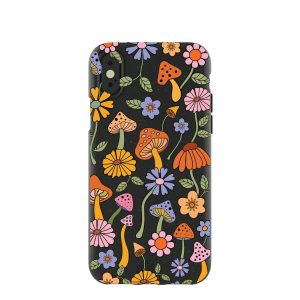 iPhone X | Black Midnight Shrooms iPhone X Case