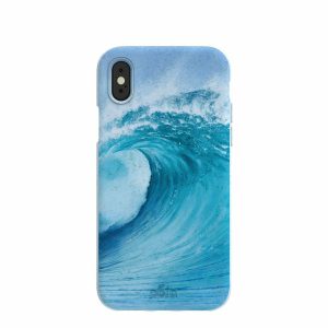 iPhone X | Powder Blue Big Wave iPhone X Case