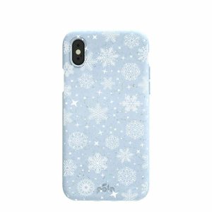 iPhone X | Powder Blue Let it Snow iPhone X Case