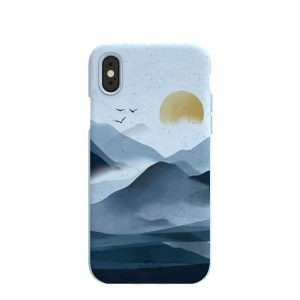 iPhone X | Powder Blue Misty Mountains iPhone X Case