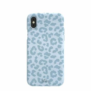 iPhone X | Powder Blue Sky Leopard iPhone X Case