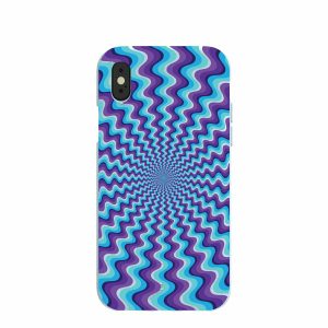 iPhone X | Powder Blue Spiral iPhone X Case