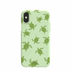 iPhone X | Sage Green Tiny Turtles iPhone X Case