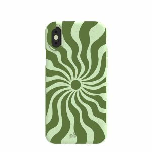 iPhone X | Sage Green Watermelon Time Warp iPhone X Case