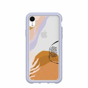 iPhone XR | Clear Abstract Dunes iPhone XR Case With Lavender Ridge