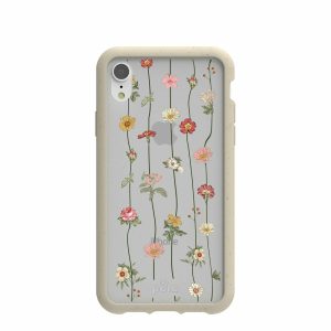 iPhone XR | Clear Floral Vines iPhone XR Case With London Fog Ridge