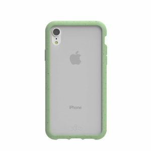 iPhone XR | Clear iPhone XR Case with Sage Green Ridge