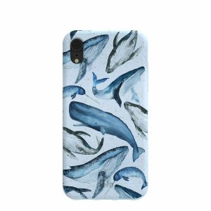 iPhone XR | Powder Blue Whales iPhone XR Case