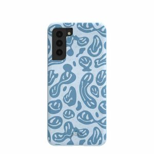 Samsung Galaxy S21 | Powder Blue Melting Faces Samsung Galaxy S21 Case