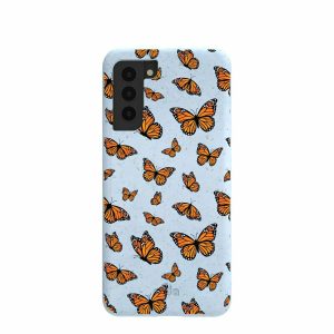 Samsung Galaxy S21 | Powder Blue Monarchs in flight Samsung Galaxy S21 Case