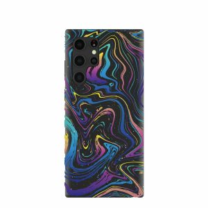 Samsung Galaxy S22 Ultra | Black Galaxy Swirls Samsung Galaxy S22 Ultra Case