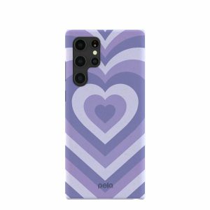 Samsung Galaxy S22 Ultra | Lavender Power Hearts Samsung Galaxy S22 Ultra Case