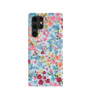 Samsung Galaxy S22 Ultra | Powder Blue Fleurs Samsung Galaxy S22 Ultra Case