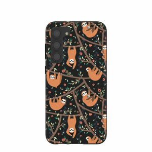 Samsung Galaxy S23+ | Black Jungle Sloths Samsung Galaxy S23+(Plus) Case