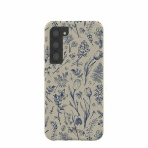 Samsung Galaxy S23 | London Fog Indigo Bouquet Samsung Galaxy S23 Case