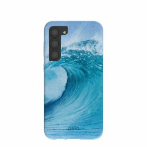 Samsung Galaxy S23+ | Powder Blue Big Wave Samsung Galaxy S23+(Plus) Case