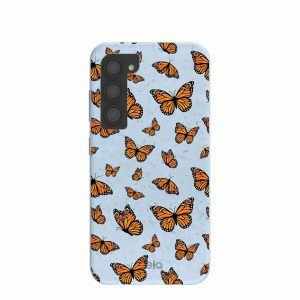 Samsung Galaxy S23 | Powder Blue Monarchs in flight Samsung Galaxy S23 Case