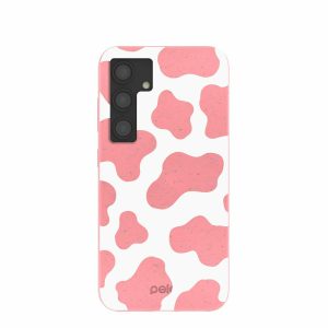 Samsung Galaxy S24 | Bubblegum Pink Cow Samsung Galaxy S24 Case