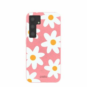 Samsung Galaxy S24 | Bubblegum Pink Daisy Samsung Galaxy S24 Case