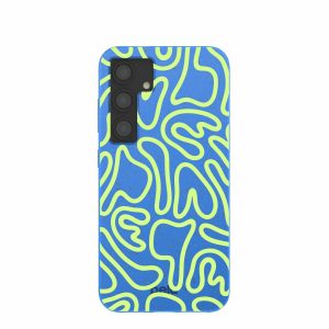 Samsung Galaxy S24 | Electric Blue Dizzy Dreams Samsung Galaxy S24 Case