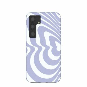 Samsung Galaxy S24 | Lavender Flutter Left Samsung Galaxy S24 Case