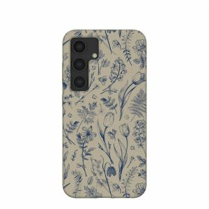 Samsung Galaxy S24 | London Fog Indigo Bouquet Samsung Galaxy S24 Case