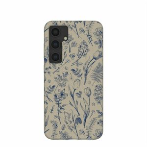 Samsung Galaxy S24+ | London Fog Indigo Bouquet Samsung Galaxy S24+(Plus) Case