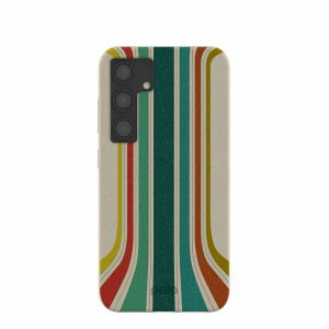 Samsung Galaxy S24 | London Fog Retro Lines Samsung Galaxy S24 Case