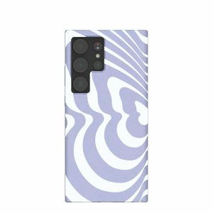 Samsung Galaxy S24 Ultra | Lavender Flutter Left Samsung Galaxy S24 Ultra Case