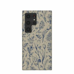 Samsung Galaxy S24 Ultra | London Fog Indigo Bouquet Samsung Galaxy S24 Ultra Case