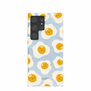 Samsung Galaxy S24 Ultra | Powder Blue Sunny Side Up Samsung Galaxy S24 Ultra Case