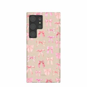 Samsung Galaxy S24 Ultra | Seashell Rosy Bows Samsung Galaxy S24 Ultra Case