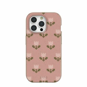 iPhone 15 Pro | Seashell Tulip Knit iPhone 15 Pro Case