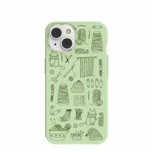 iPhone 14 | Sage Green Knit Nook iPhone 14 Case